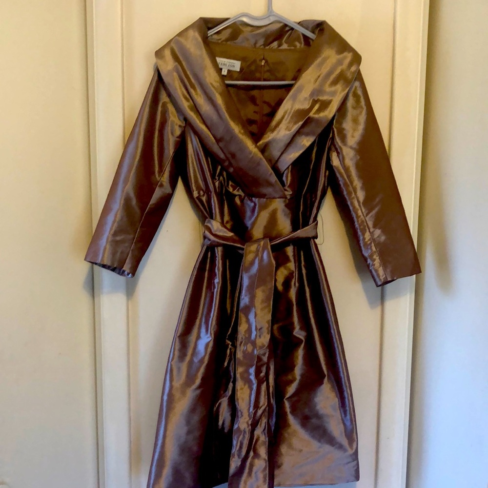 Beautiful TERRI JON RICKIE FREEMAN Bronze Dress size 6